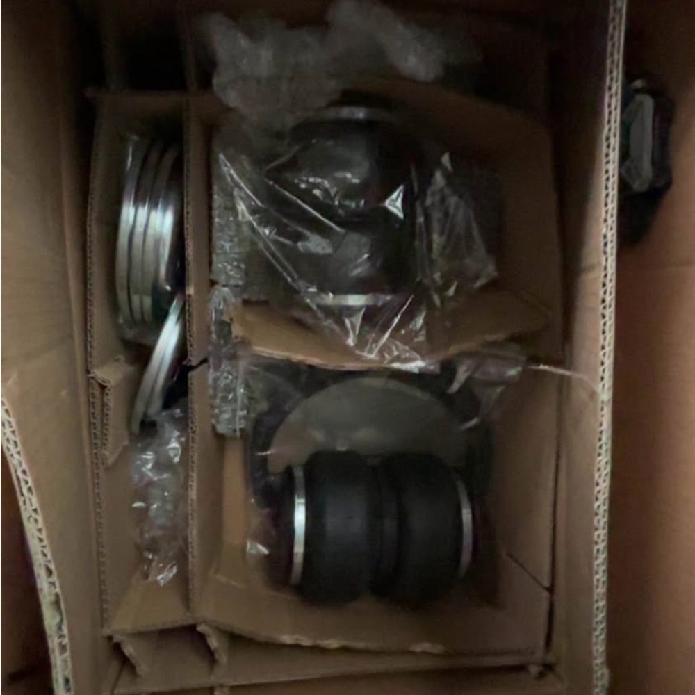 Black and Silver Automotive Parts Set